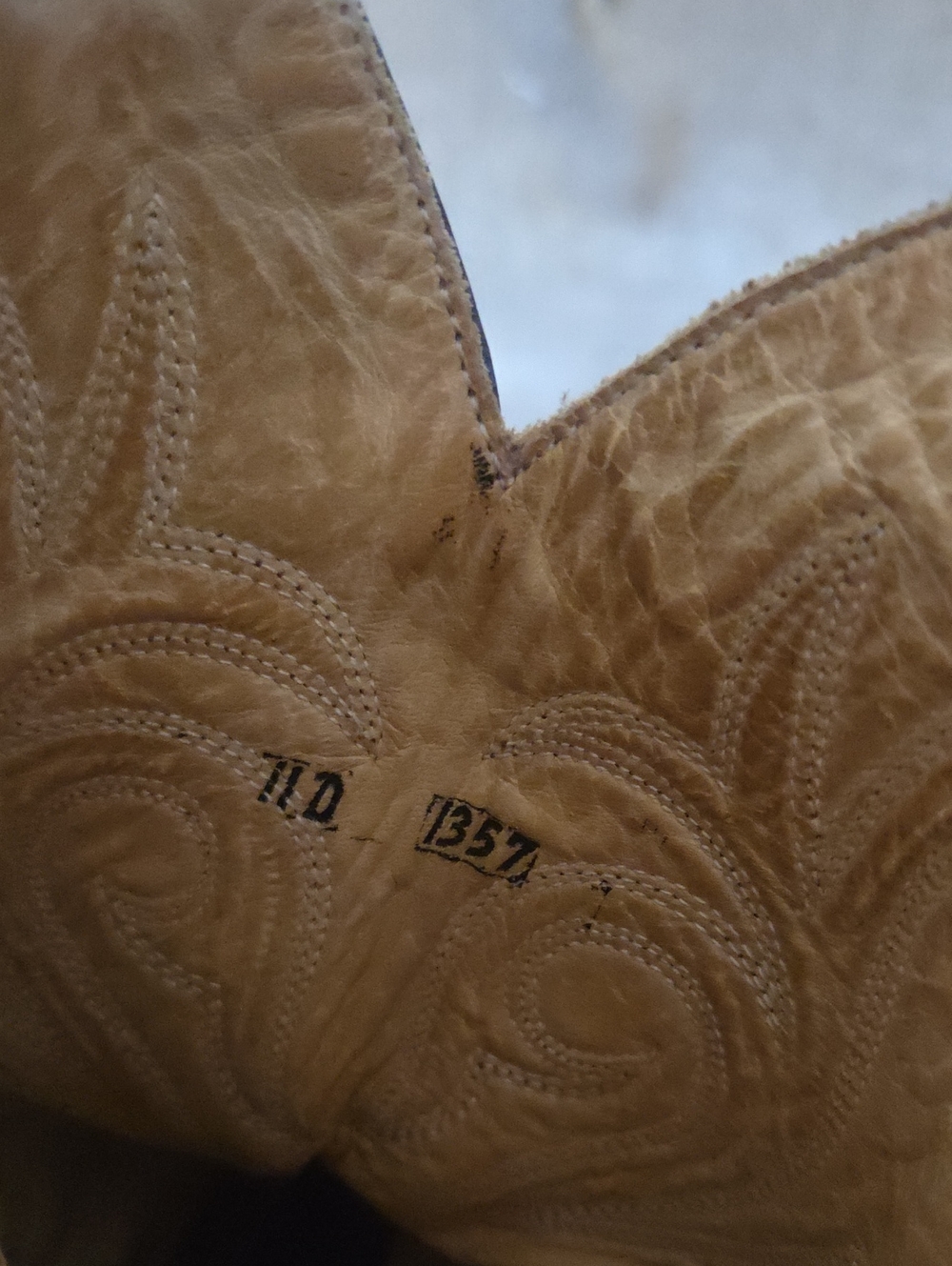 Vintage Heritage West Western Cowboy Boots Genuine Leather Mens Size 11D - Picture 8 of 8
